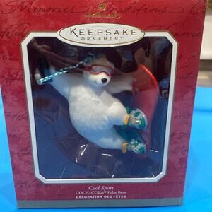 Hallmark coca cola bear ornament
